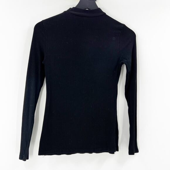 Urban Outfitters Black Turtleneck Ribbed Long Sleeve M - Picture 3 of 5